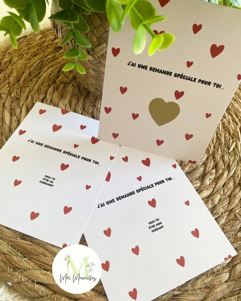 Carte à gratter | Plein de coeurs