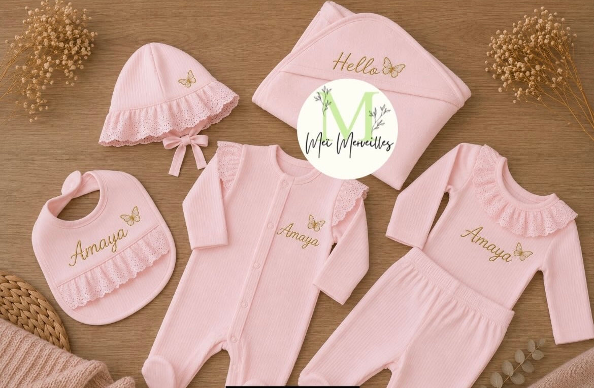 6 pcs | Papillon 🦋 Rose