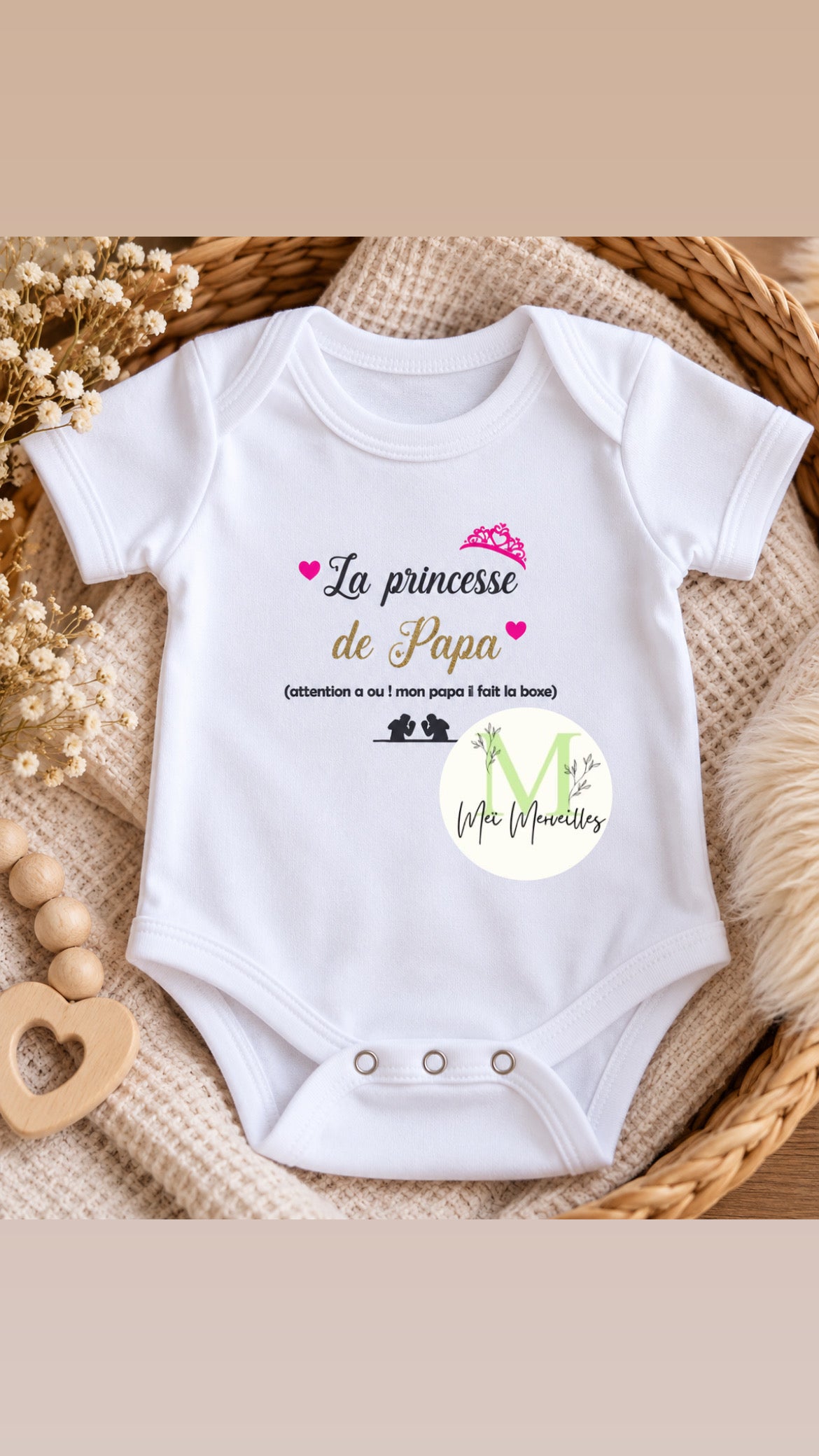 Body T Shirt | Princesse & Papa boxeur
