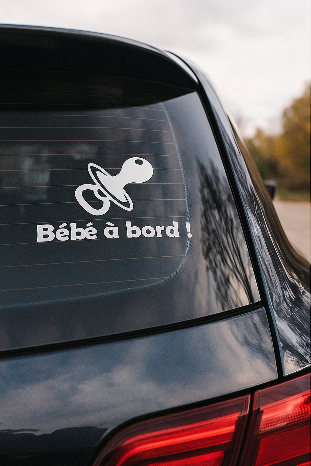 Stickers bebe à bord | Tétine