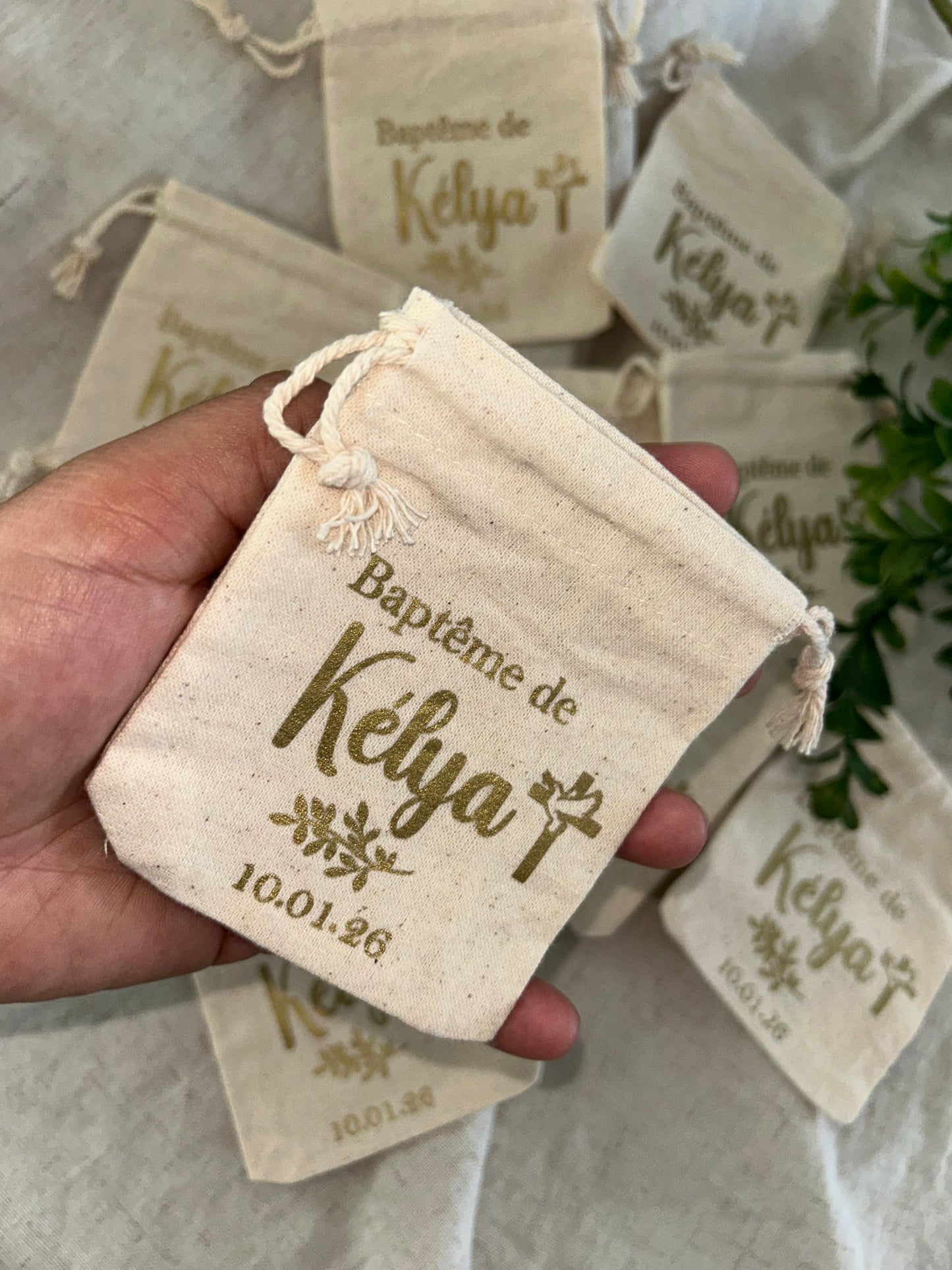 Mini pochon dragées | Colombe (2)