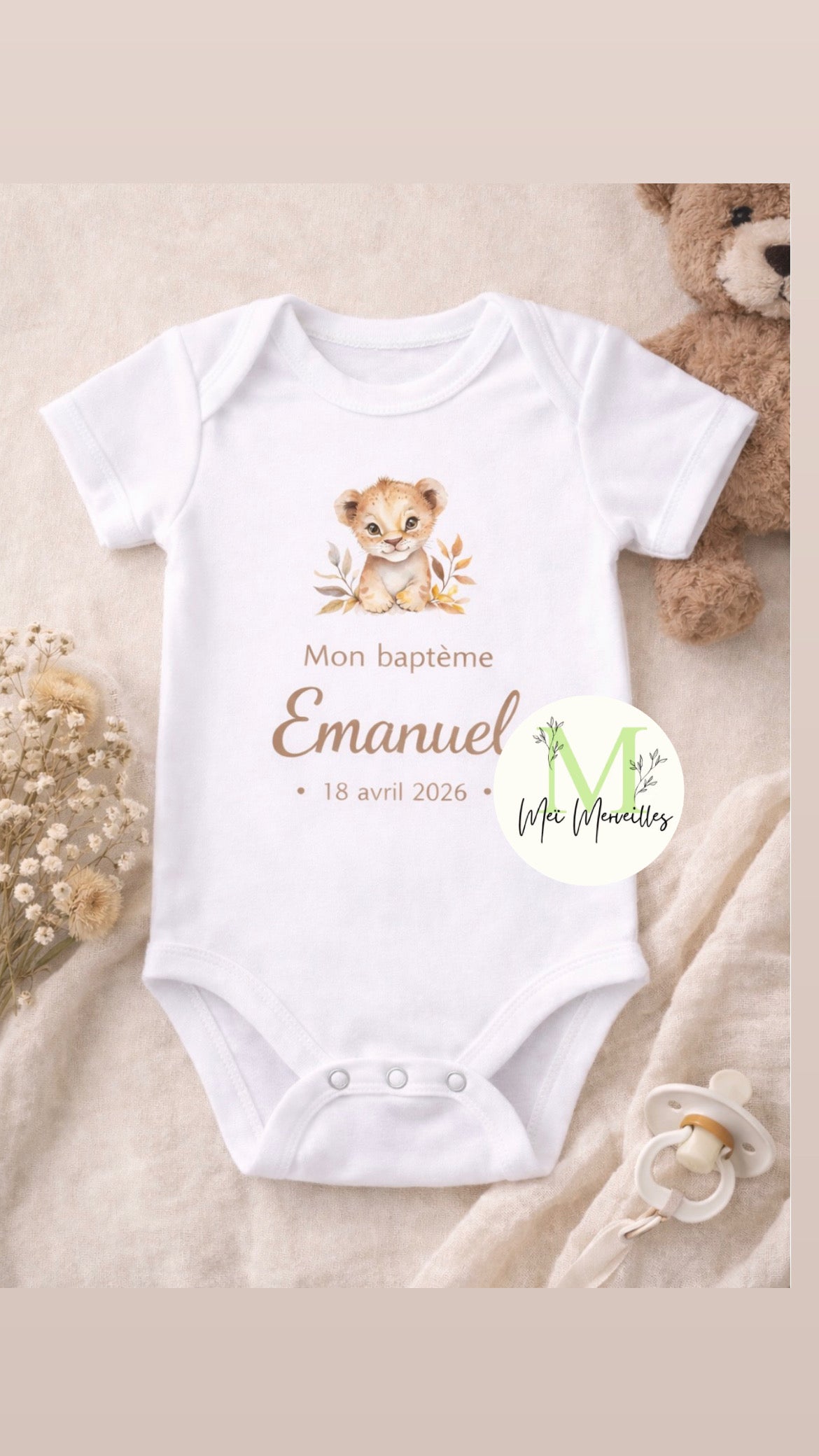 Body baptême | Lion 🦁