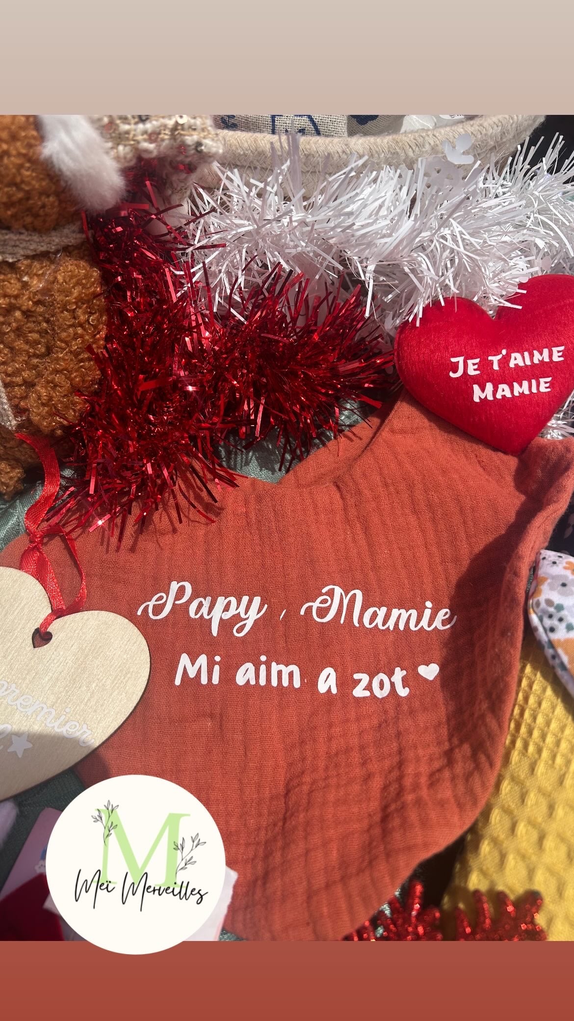 Dispo de suite | Bavoir papy mamie