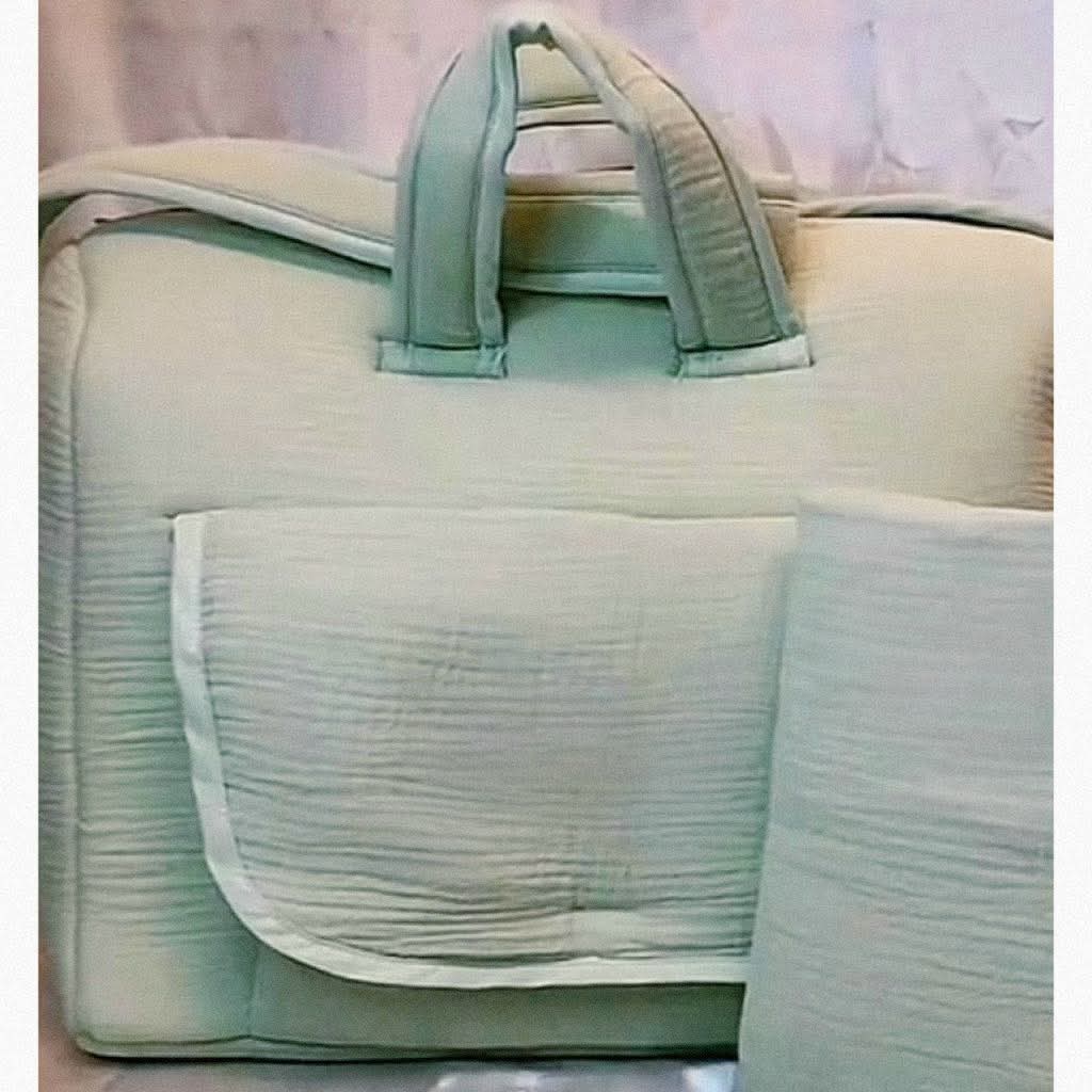Sac à langer | Vert d'eau à personnaliser