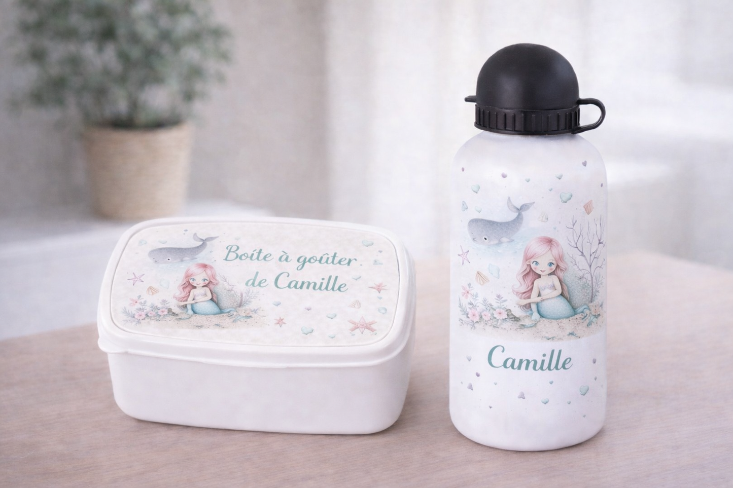 Gourde et/ou Boîte à goûter | Sirène 🧜♀️