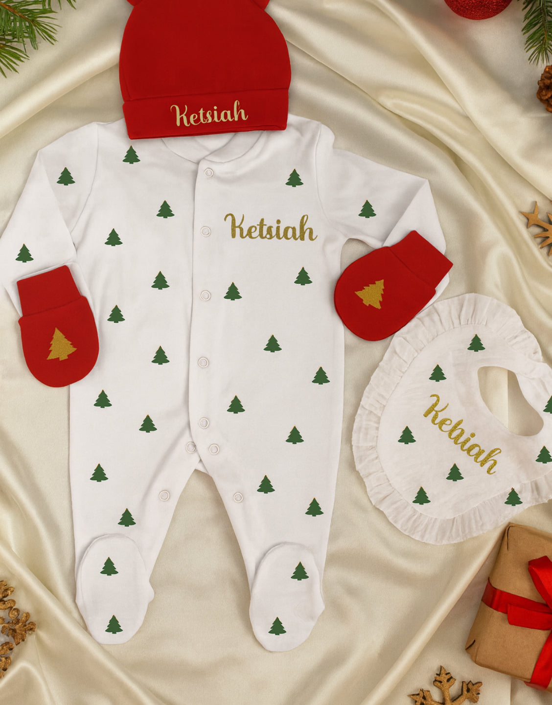 Tenue coton| Taille 0-3 mois|Sapin 🌲