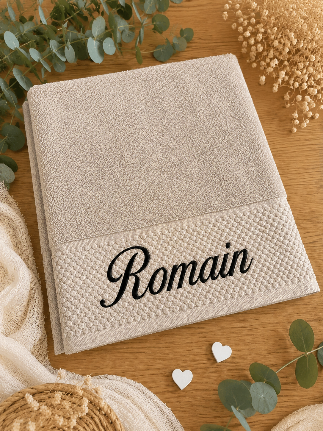 Serviette 50x30 cm | Beige