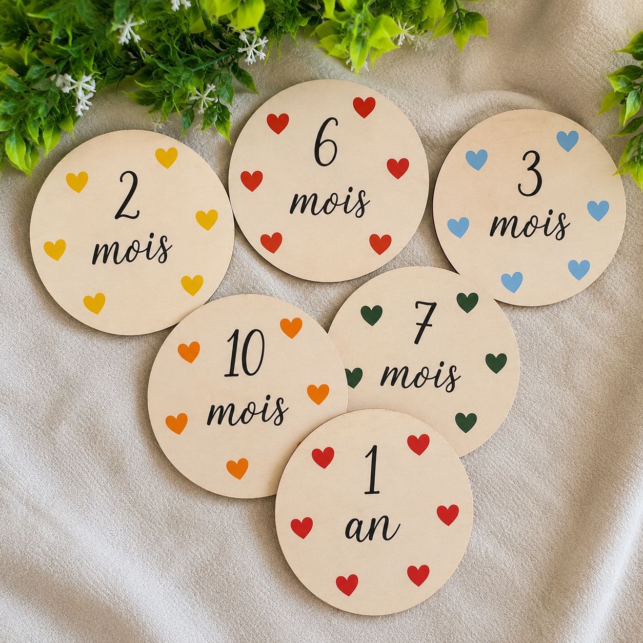 Carte étapes | coeur coloré 🩷❤️💚🧡💛