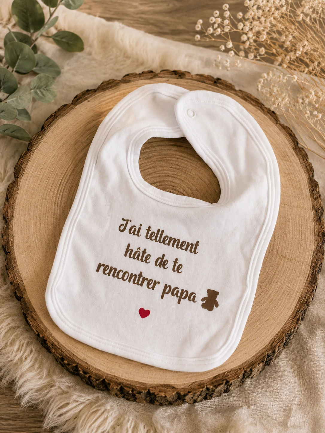 Dispo de suite | Bavoir futur papa