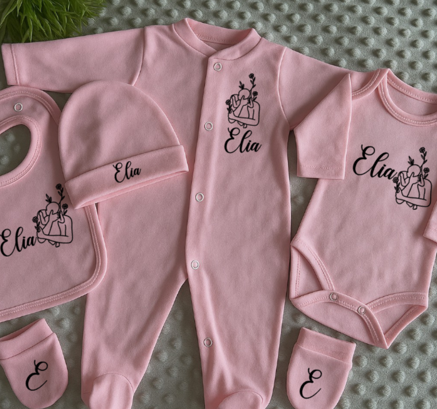 Coffret | Bébé Floral Minimaliste
