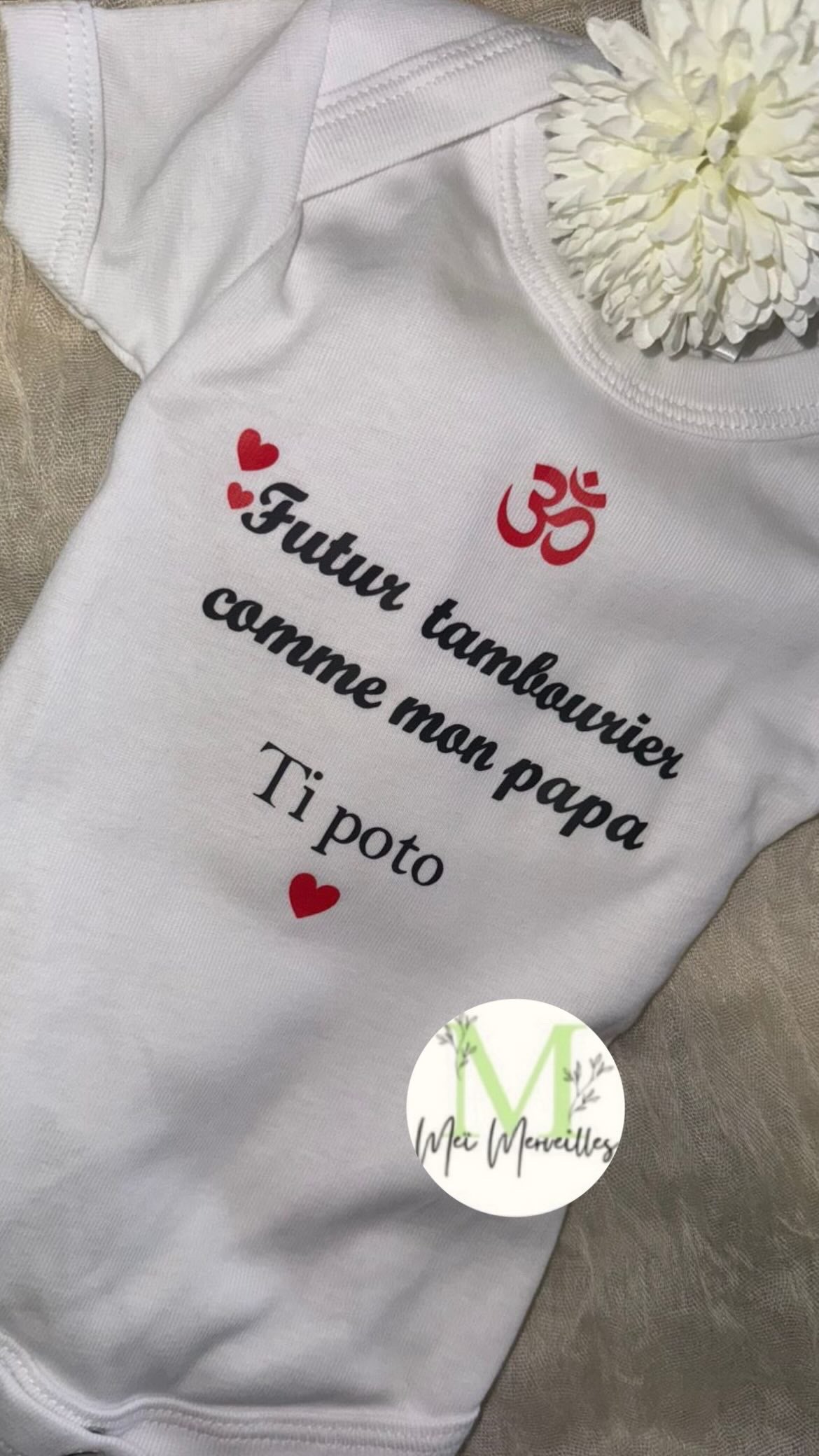 Mon body personnalisé avec mon texte | Coeur