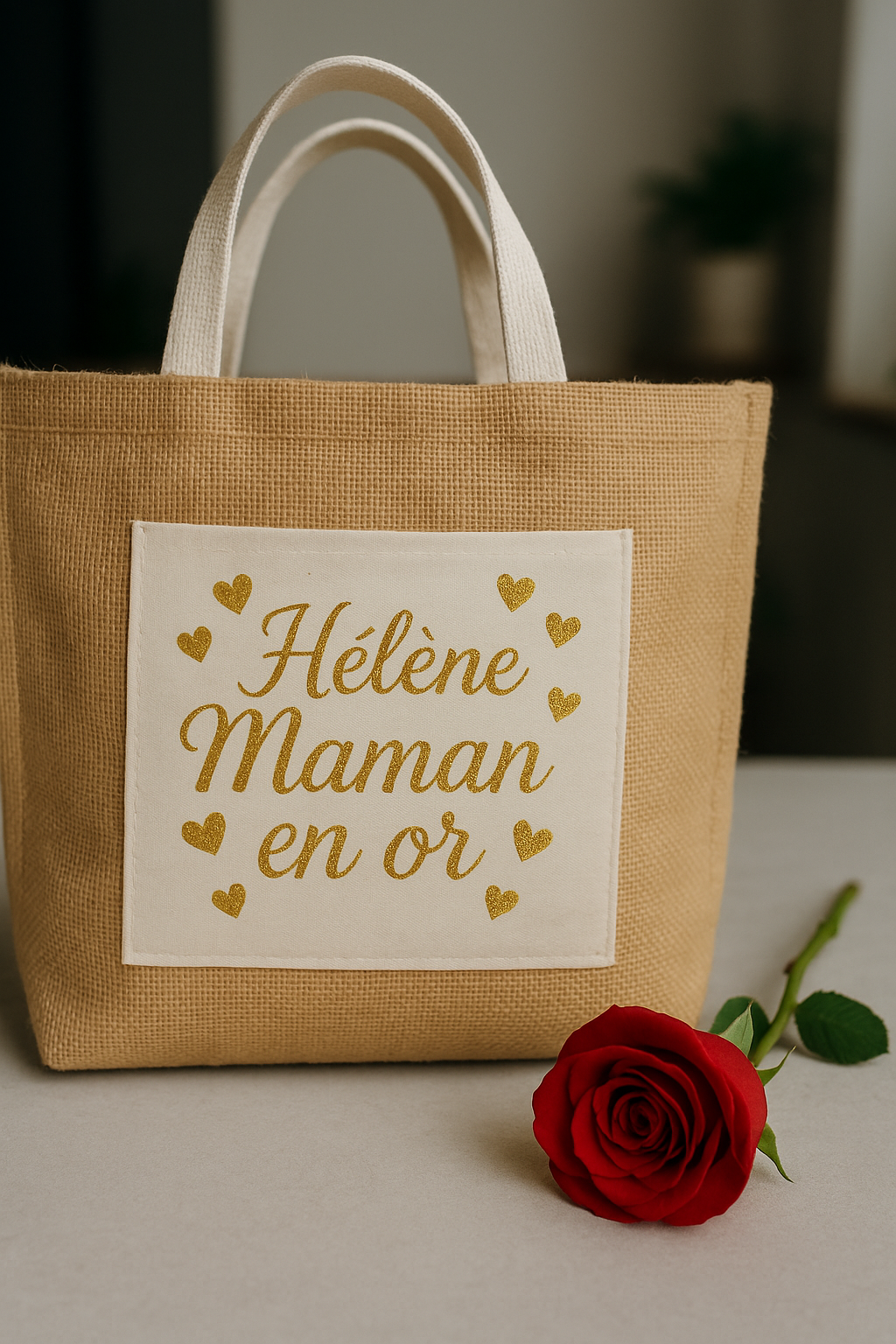 Sac en jute | Maman en Or ✨