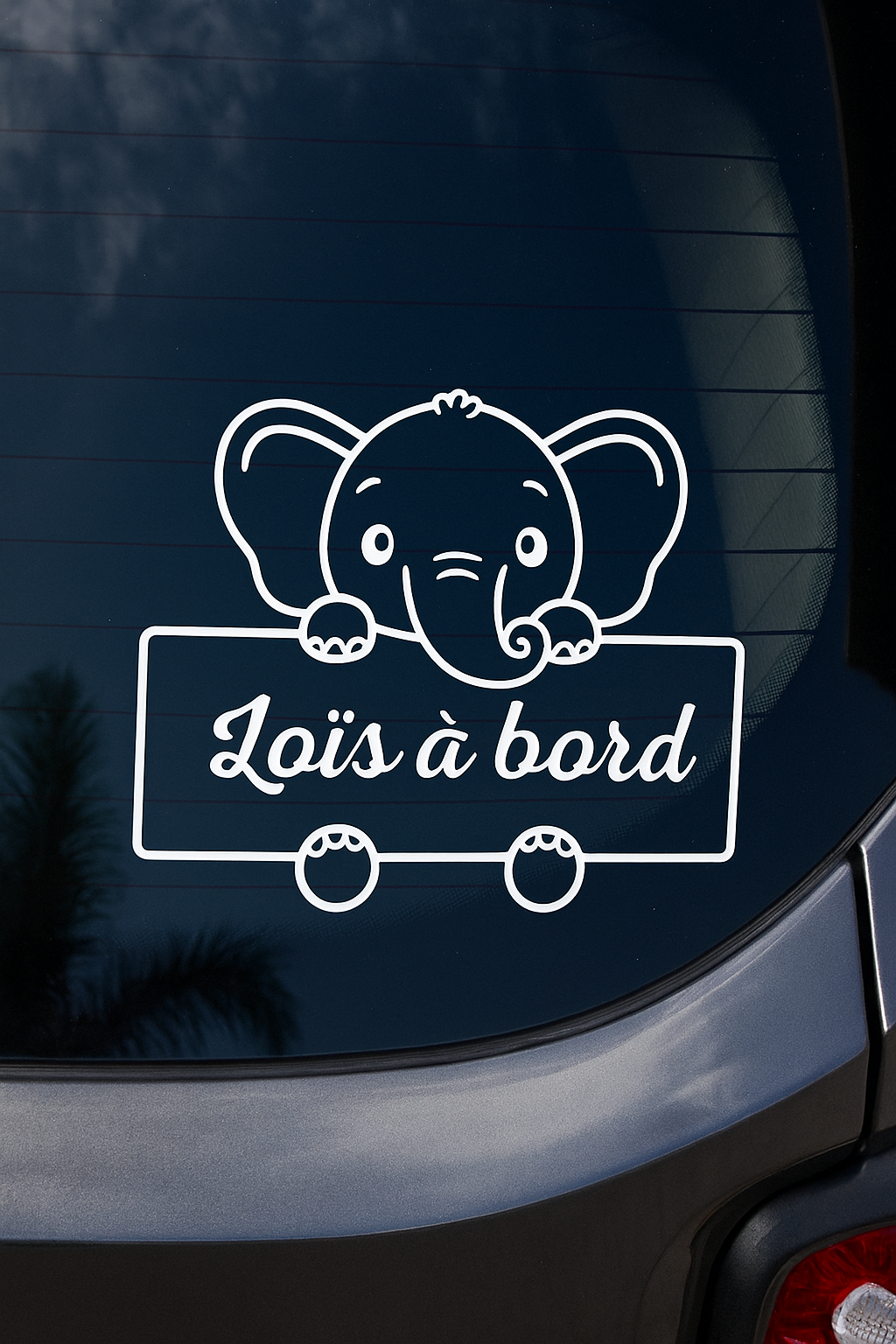 Stickers bebe à bord | Éléphant