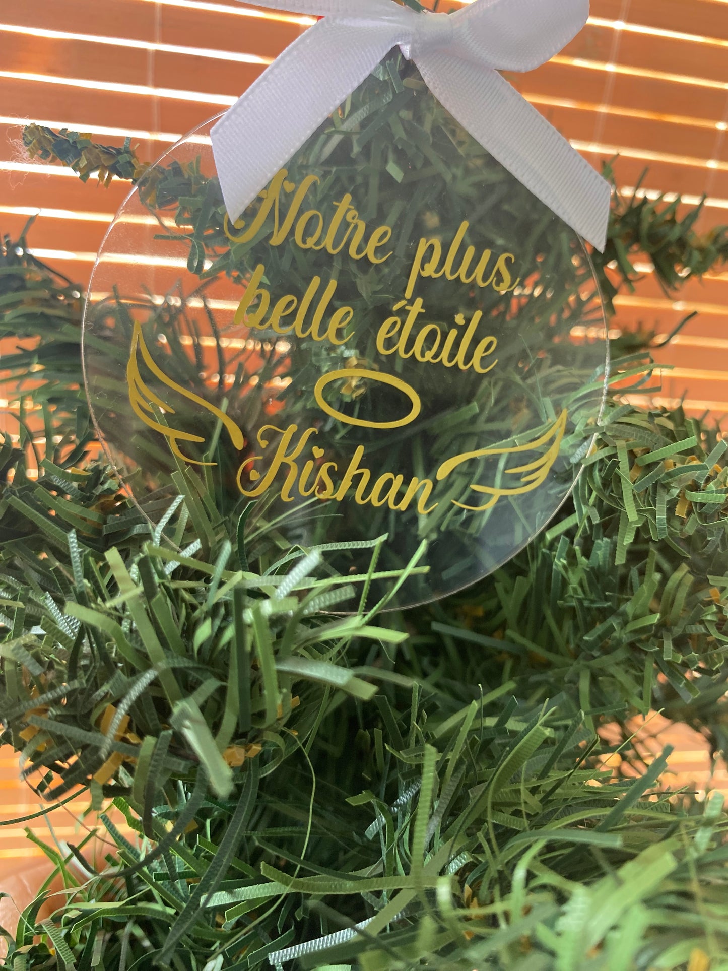 Boule acrylique plate _ Nos étoiles