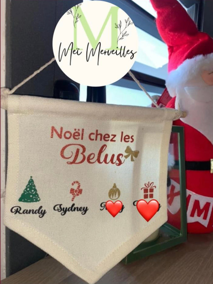 Fanion de Noel | Famille + dessins