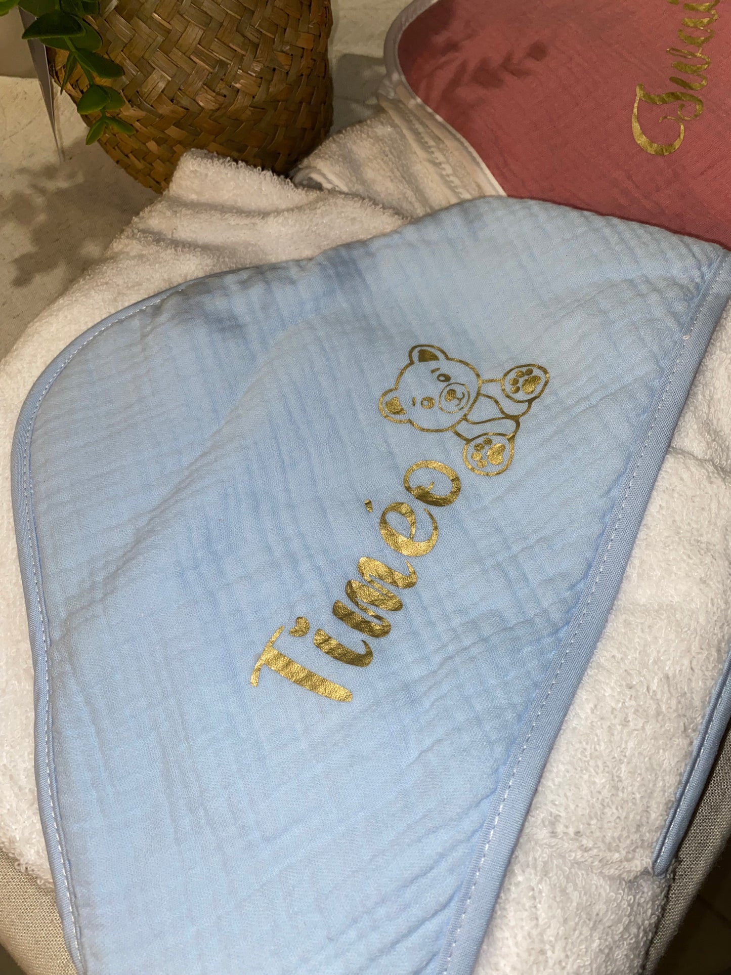 Cape de bain | Bleu Claire à personnaliser