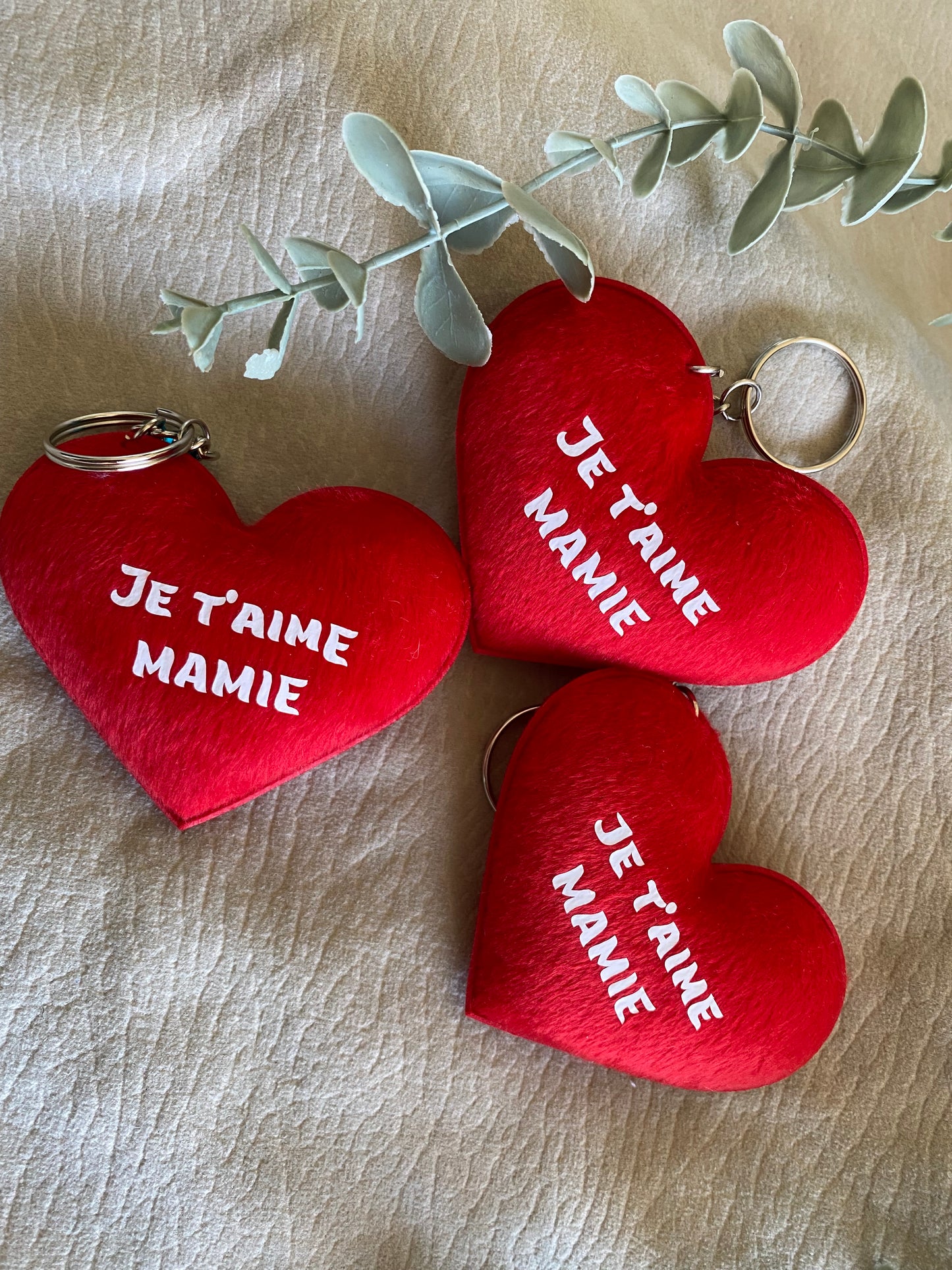 Dispo de suite | Porte clef coeur mamie