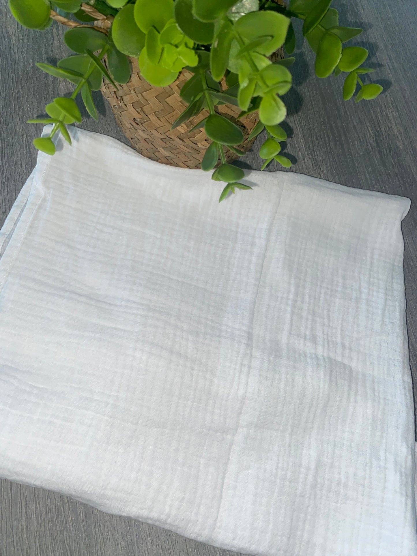 Lange Gaze de Coton | Blanc à personnaliser