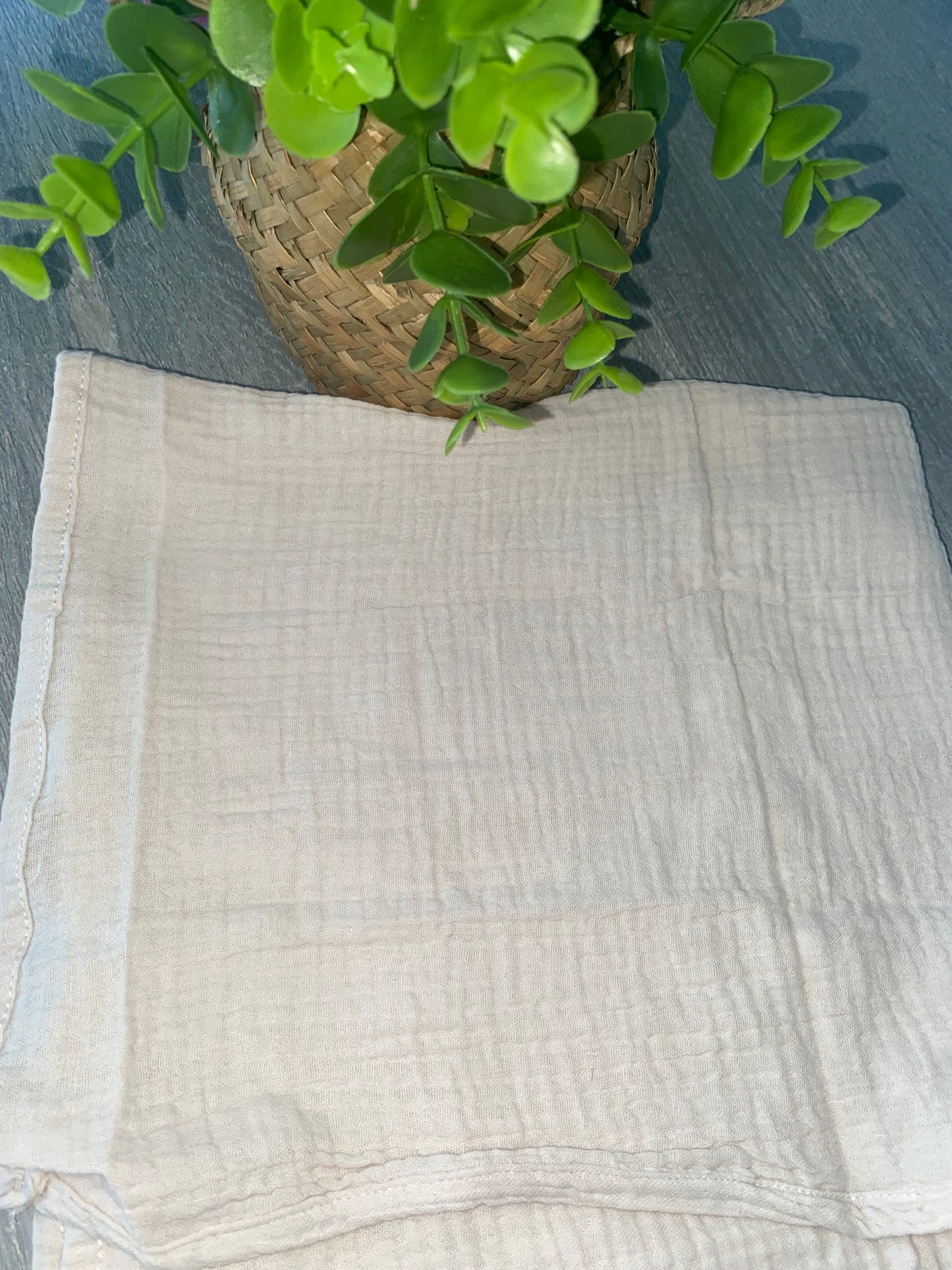 Lange Gaze de Coton | Beige à personnaliser