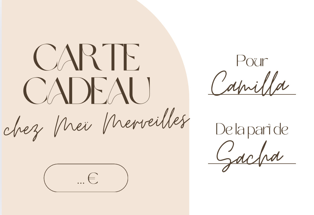 Carte cadeau de Meï Merveilles
