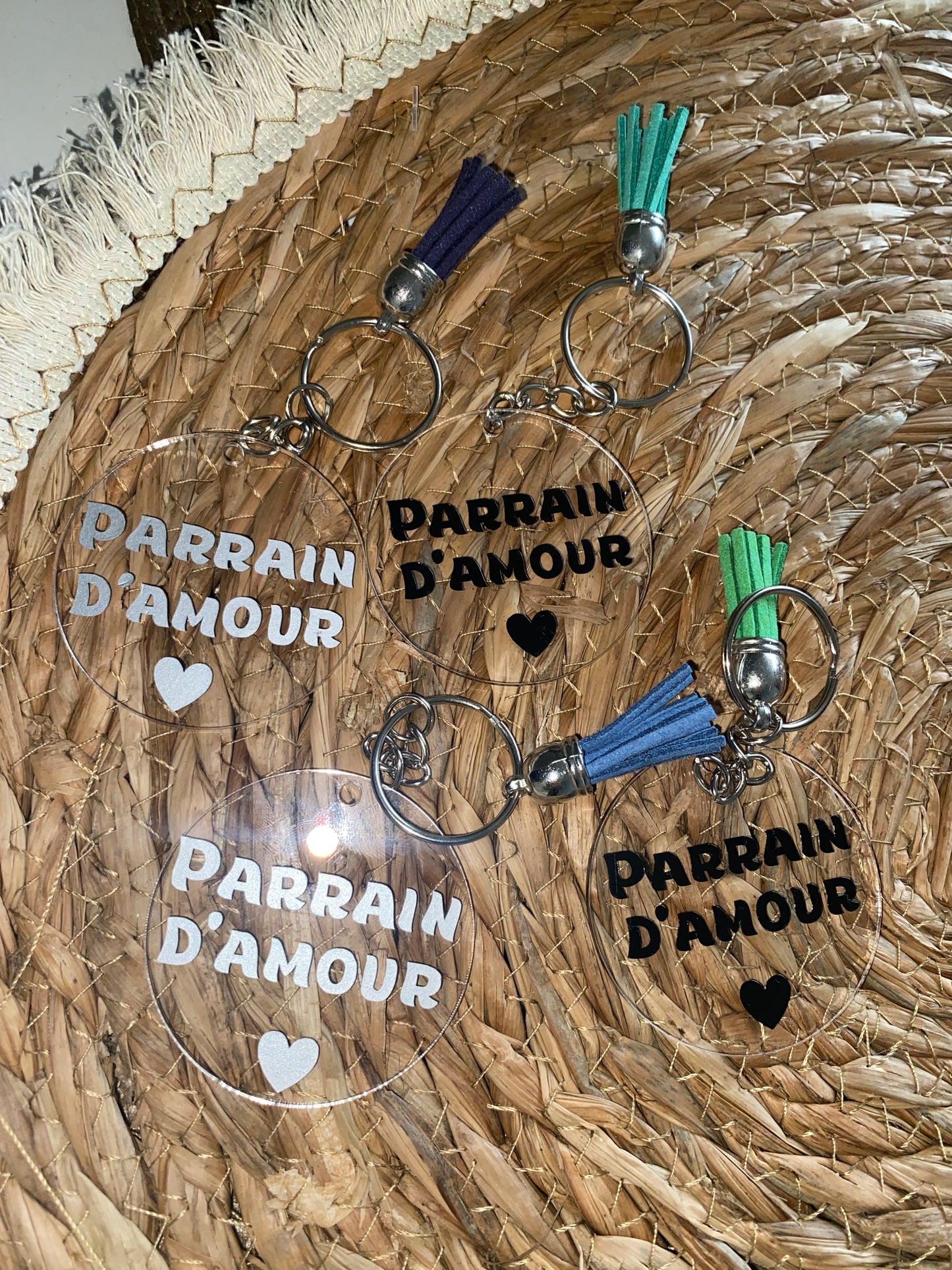 Porte clef parrain d’amour