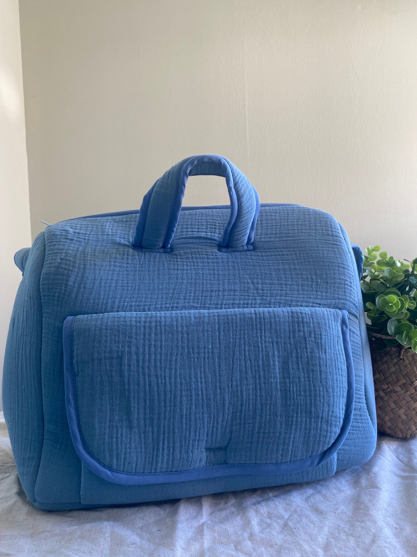 Sac à langer | Bleu foncé à personnaliser