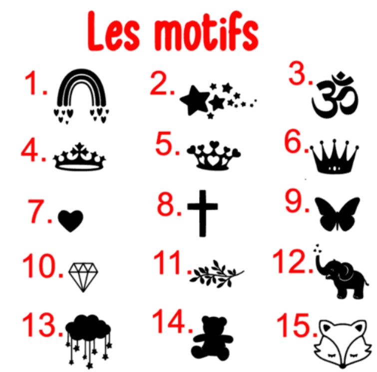 Bavoir simple | Bordeaux à personnaliser