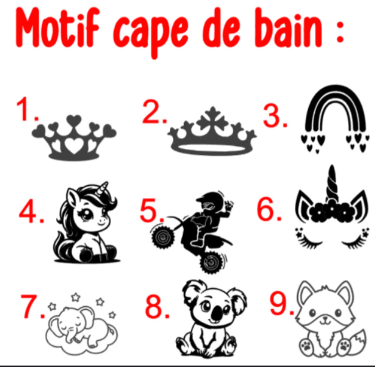 Cape de bain | Bleu Claire à personnaliser