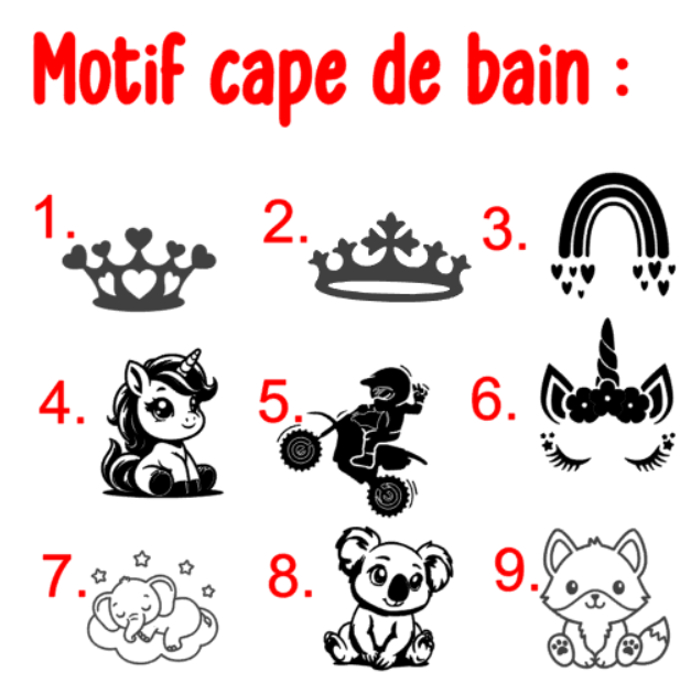 Cape de bain | Jaune à personnaliser