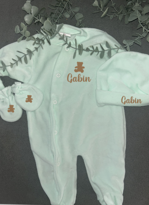 Tenue naissance VELOURS