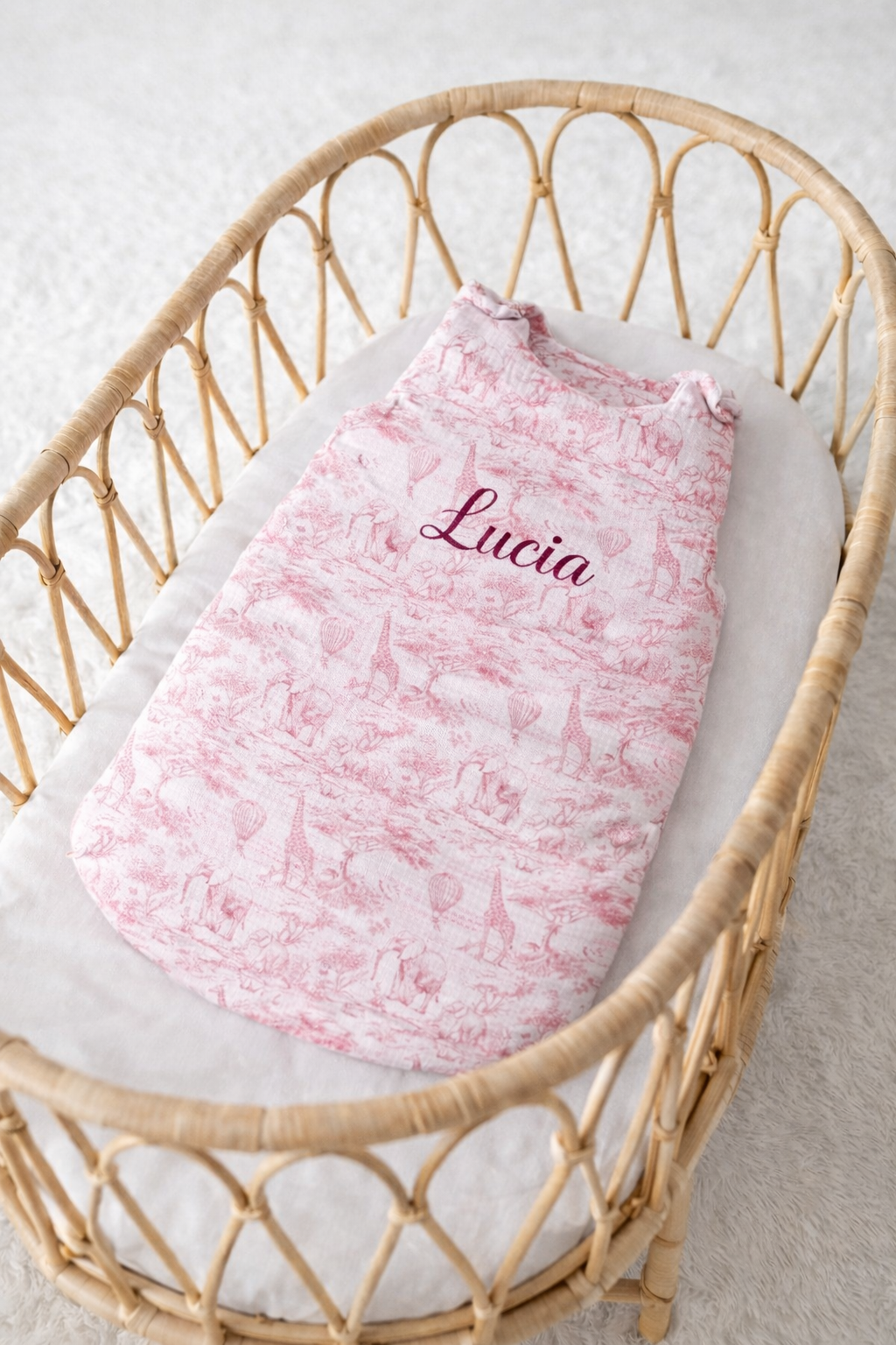 Précommande pour Avril |  Gigoteuse rose •  Safari