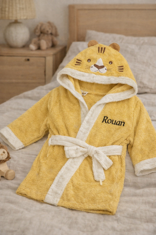Peignoir enfant | Lion Jaune