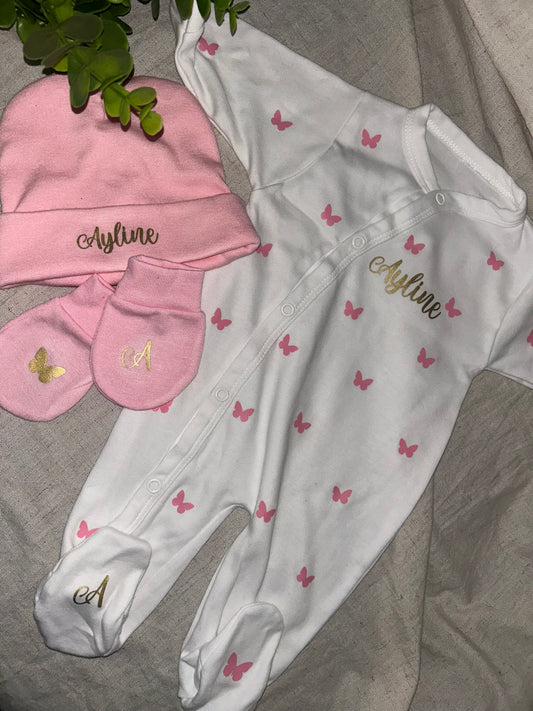 Tenue naissance | Plein de papillons