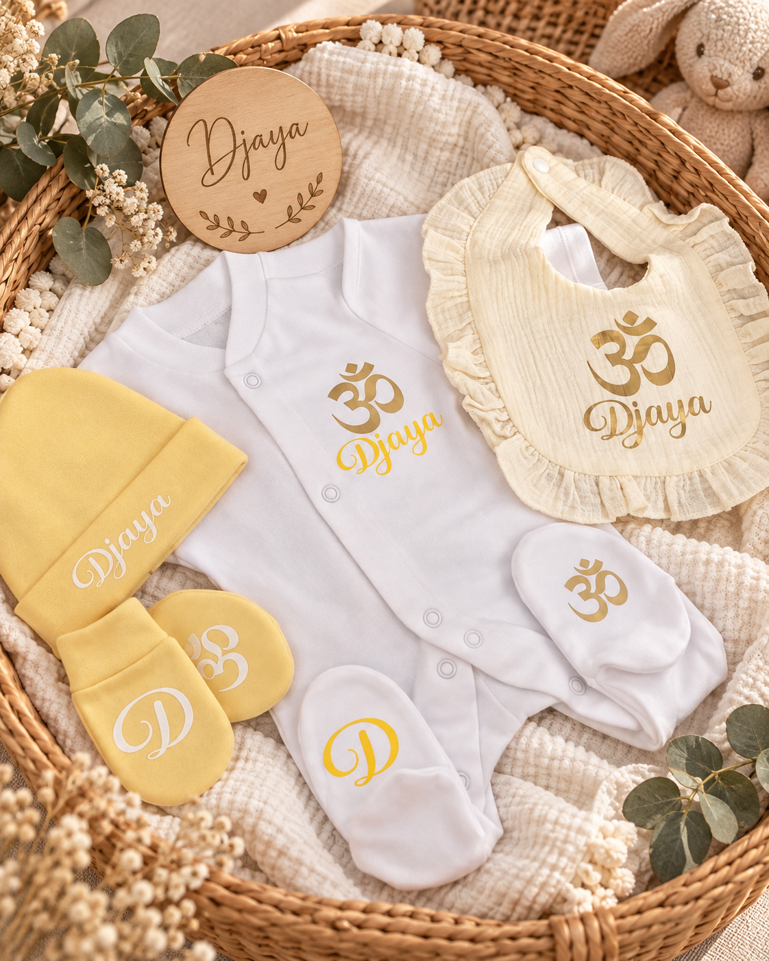 Tenue coton | OM SHAKTI | Jaune