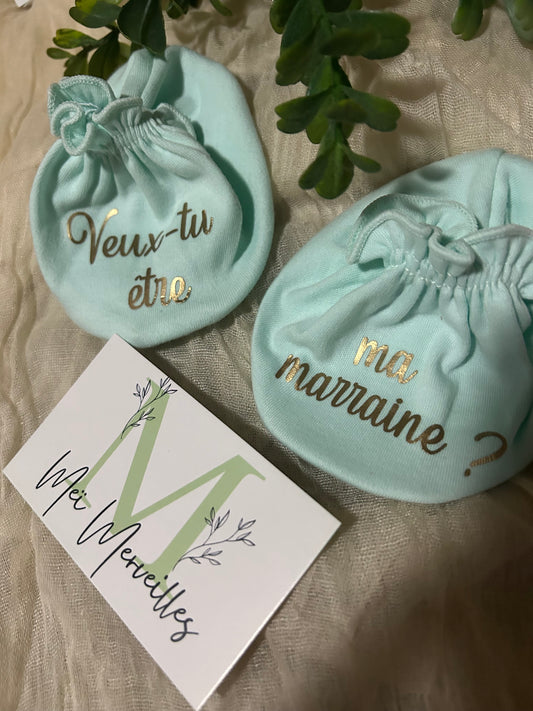 Dispo de suite | Chaussons demande marraine