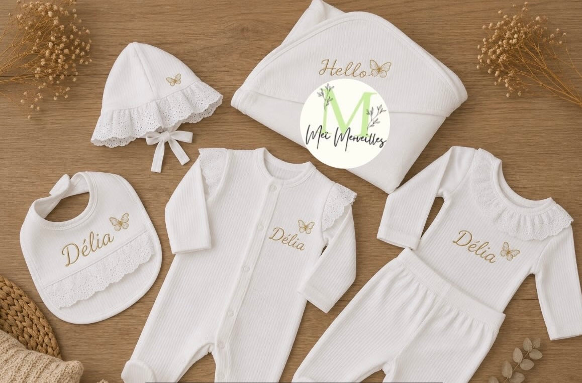 6 pcs | Papillon 🦋 Blanc