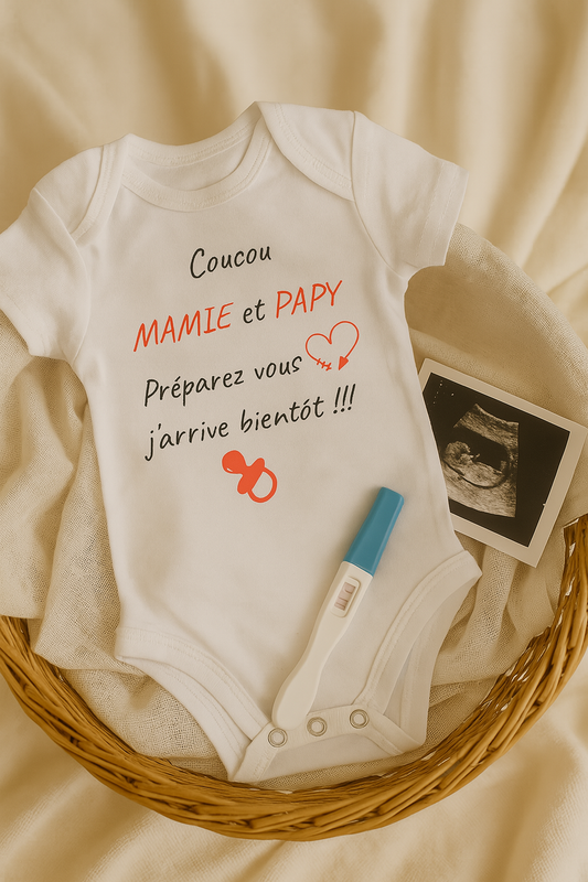 Body annonce grossesse | Mamie & Papy
