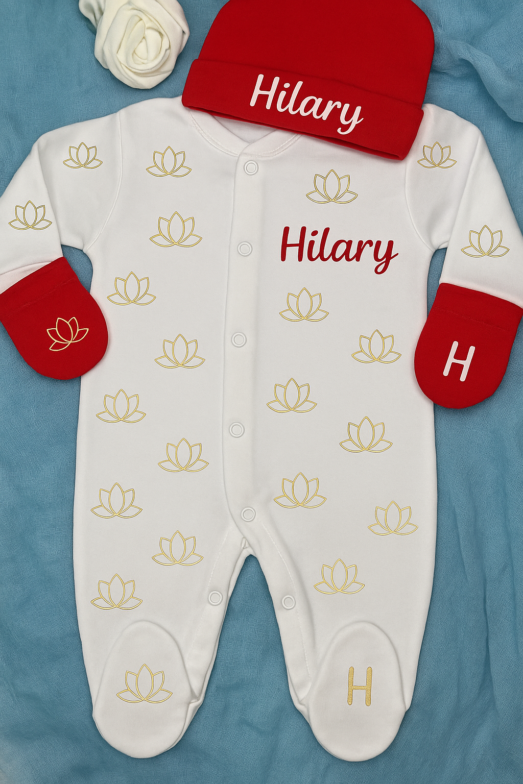 Tenue naissance | Plein de lotus