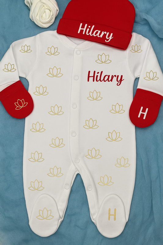 Tenue naissance | Plein de lotus