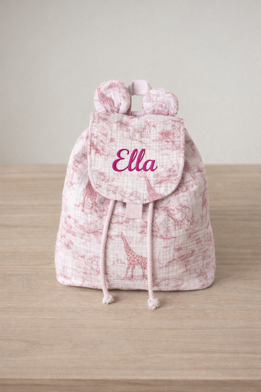 Précommande pour Avril | Sac gaze | Safari rose