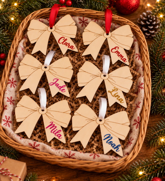 Nœud de Noël en bois