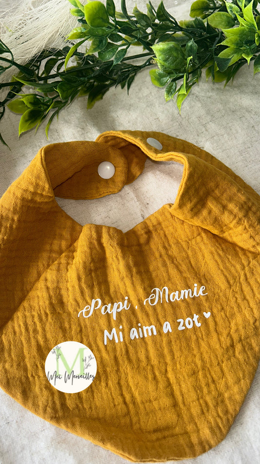 Dispo de suite | Bavoir papi mamie
