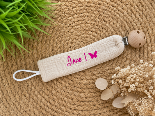 Attache sucette | Beige