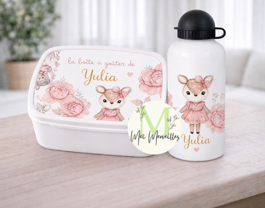 Gourde et/ou Boîte à goûter | Biche