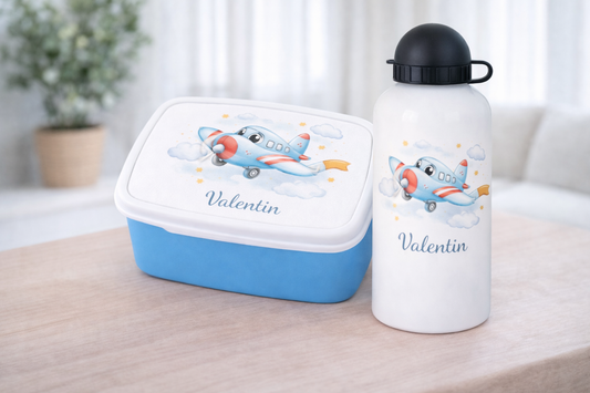 Gourde et/ou Boîte à goûter | Avion ✈️