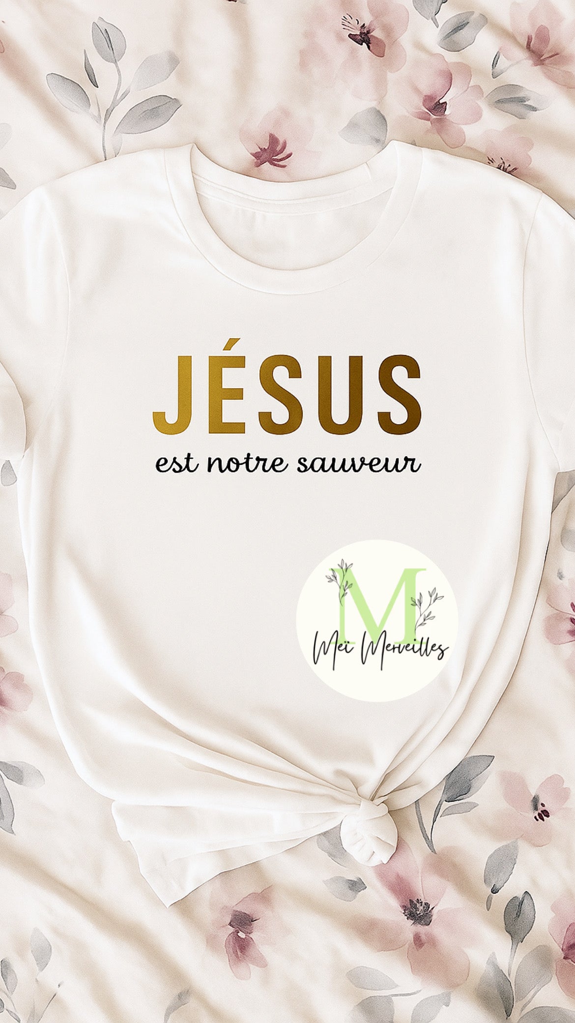 Tee shirt Chrétien |  Jesus sauveur