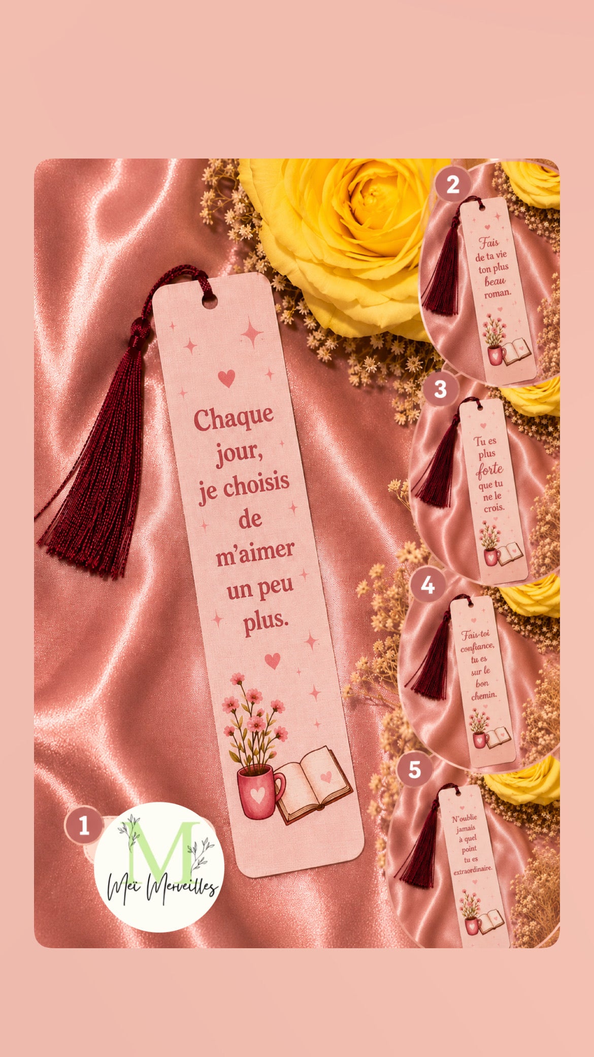 Marque page | phrase encourageante
