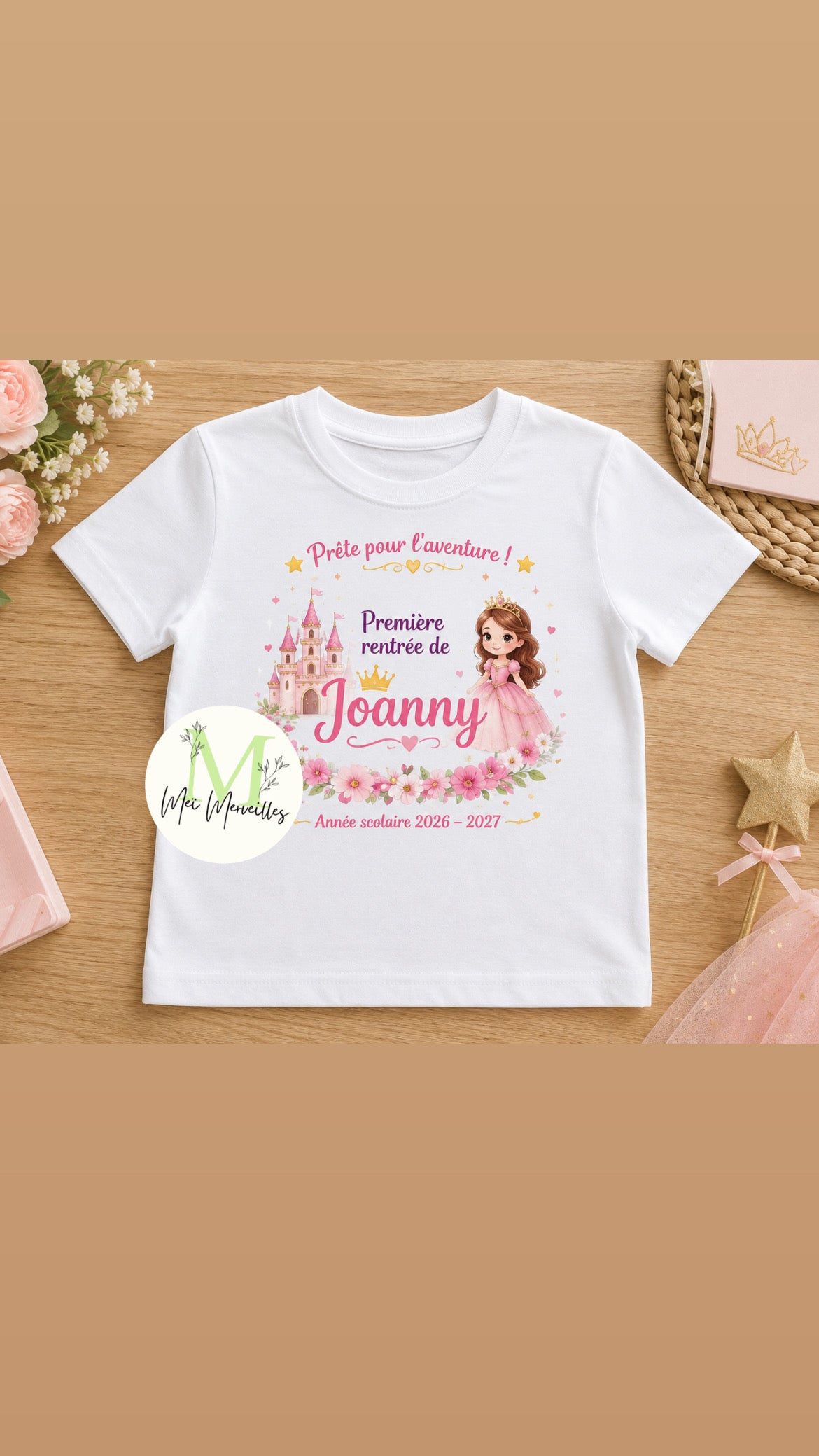 Tee shirt rentrée scolaire | Princesse 👑