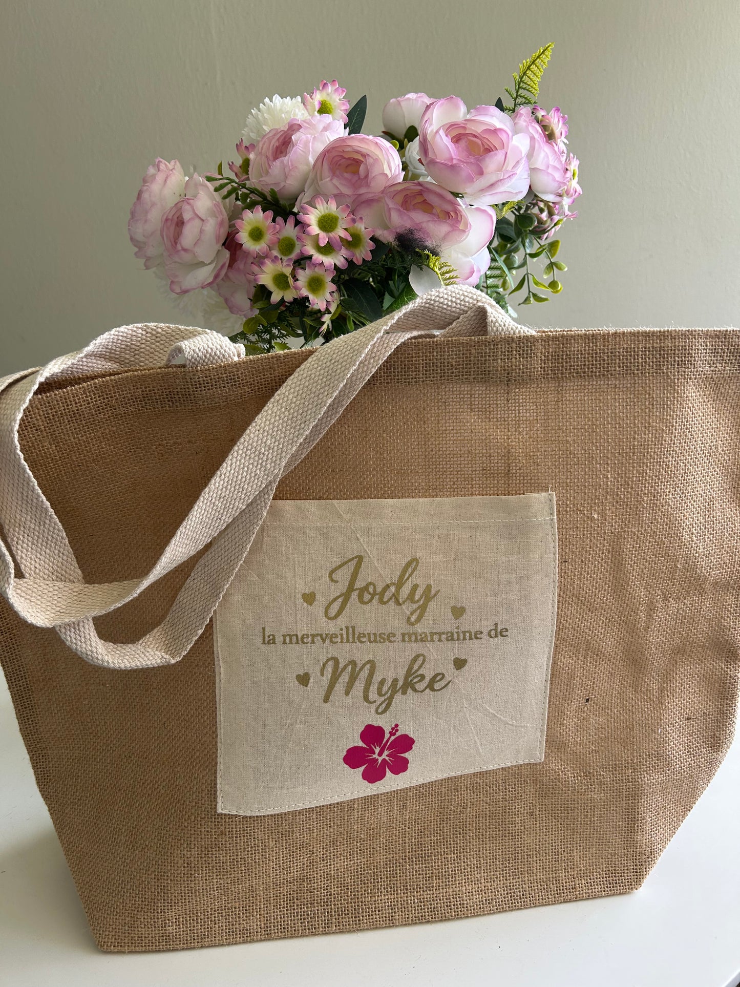 Sac en jute | Merveilleuse marraine de … ✨