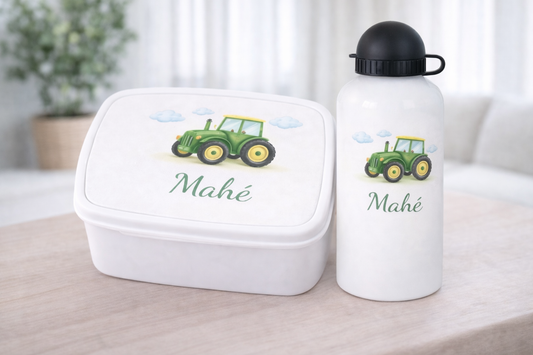 Gourde et/ou Boîte à goûter | Tracteur 🚜